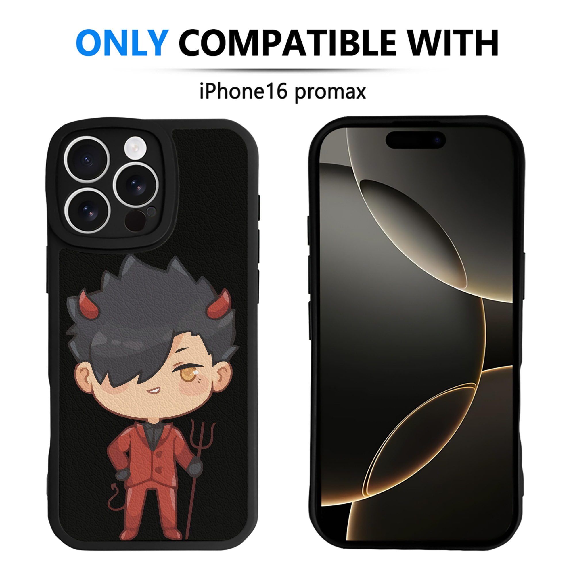 （画像用） ハイキュー!! Haikyu!! 【iPhone 16シリーズ対応】シリコンスマホケース（レザー調） 材質：シリコン